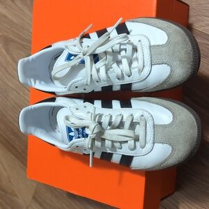 Adidas Samba White and Black Classic Sneakers